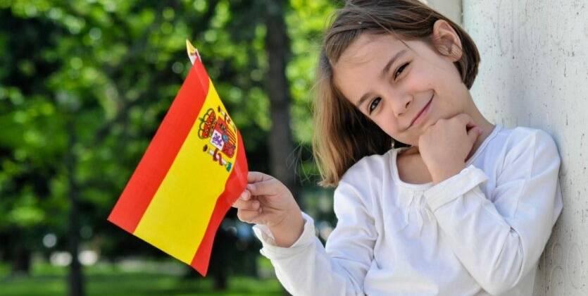 Does a child have a chance to obtain Spanish citizenship after finishing school in Spain?